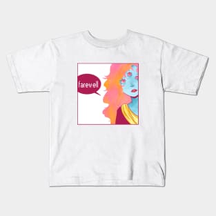 Alien princess art design by Mamitheartist Kids T-Shirt